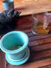 杰艺泡茶壶红茶茶具茶壶玻璃陶瓷过滤双耳泡茶器功夫茶壶花茶冲茶器 泡茶器-青瓷 实拍图