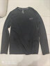力为（Leevy）运动t恤男长袖 秋季跑步上衣 修身透气速干健身训练 典雅黑  L(55-66KG) 实拍图