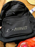 李宁（lining）双肩包男新款大容量学生户外运动书包通勤休闲旅行电脑背包 经典黑039-1 实拍图