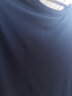 恒源祥桑蚕丝短袖圆领T恤中年男士纯色真丝宽松半袖体恤衫 藏青 180尺码建议150到170斤 晒单实拍图