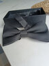 高川新郎结婚领结男士伴郎蝴蝶结正装商务韩版礼服 Bow tie 时尚黑色 实拍图