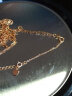 周六福（ZLF）    18K金项链延长链玫瑰金链子彩金链条 4.5cm -0.15g-红 晒单实拍图