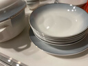 厨递碗套装家用碗盘餐具整套轻奢北欧风景德镇陶瓷碗具套装乔迁送礼 56头配富贵煲【礼盒装】 56头 实拍图