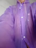 德力普（Delipow）雨衣 半透明加厚长款带帽成人雨衣 非一次性环保户外登山徒步旅行男女款雨披 加厚长款雨衣【紫色】 均码 实拍图