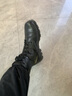 强人3515原厂作战靴男靴头层牛皮透气耐磨军迷户外系带款马丁靴工装靴 黑色 43 实拍图