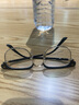 蔡司（ZEISS）镜片近视眼镜框男半框防蓝光辐射可配带散光度数眼睛女钛合金镜架 简约款 黑金 配康美达1.56变灰【0-600度】 实拍图