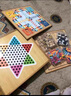 五子棋飞行棋跳棋蛇棋斗兽棋游戏多功能棋盘棋类大全儿童益智玩具 4合一A 实拍图