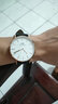 丹尼尔惠灵顿（DanielWellington）dw手表男 简约石英男士手表时尚欧美腕表 送男友送父亲节日礼物 白盘无纹黑皮带丨男表40MM-DW007 实拍图