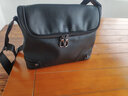 COW男包单肩包男士商务休闲斜挎包时尚潮流单肩翻盖背包 C-9858 横款 实拍图
