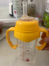 适合贝qin亲奶瓶盖宽口径贝亲奶瓶配件盖帽组标口奶瓶圈旋盖螺牙盖子 橘黄色盖帽+橘黄色手柄 实拍图