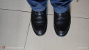 波图蕾斯皮鞋男士系带商务休闲鞋英伦雕花布洛克休闲皮鞋 3017 黑色 38 实拍图