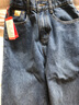 浪莎高腰牛仔裤女宽松女装春季阔腿显瘦遮肉萝卜哈伦老爹裤 实拍图