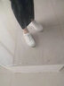 达芙妮 小白鞋女夏季新款运动鞋女夏透气网面女鞋休闲鞋子女ins潮板鞋女 白灰色-皮面款 37 实拍图