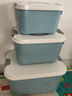 纳份爱收纳盒三件套玩具收纳箱婴儿童衣物储物箱塑料药箱桌面储物工具箱 天空蓝色 大中小（3件套） 实拍图