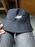 凌勋 新款帽子男帽夏季潮牌渔夫帽双面戴韩版时尚遮阳盆帽帽子女秋冬 黑色 实拍图