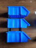 京度货架零件盒物料盒收纳盒工具盒螺丝盒五金盒分类盒加厚斜口款蓝 350*200*150mm 实拍图