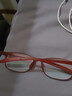 夕阳红防蓝光老花镜男女中老年人全框TR90超轻老花眼眼睛老光中老人眼镜 E9004R红色 150度 建议50-54岁 实拍图