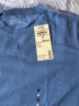 无印良品 MUJI 男式 印度棉天竺编织 圆领短袖T恤 ABA01A0S 深海军蓝 M 实拍图