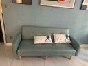 卓芝 布艺沙发床客厅卧室组合家具北欧现代小户型出租房公寓折叠沙发 18号抹茶绿（科技布） 3人位(1.7米长*宽0.95米)配2抱枕 实拍图