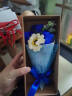 小妮秋生日毕业礼物送老师女生闺蜜公司员工活动小礼品玫瑰香皂花束实用 3朵花束（红色） 实拍图