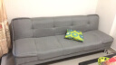 紫盈门 沙发床折叠多功能小户型单双人实木客厅两用午休床懒人沙发 深灰色布艺五金 2.0米 实拍图