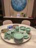 瓯江（OUJIANG） 龙泉青瓷餐具 家用中式陶瓷餐具套装 盘子勺子家用碗碟餐具 35头-梅子青 实拍图
