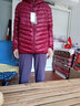 啄木鸟羽绒服男轻薄款秋冬季新款冬装男士外套男纯色大码上衣服男装袄子 1805酒红色【连帽款】 L 170 实拍图