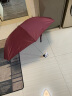 天堂雨伞创意三折伞折叠伞加固女男学生纯色晴雨伞两用单人伞定制LGOO 酒红 实拍图