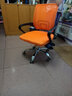 百魅办公椅电脑椅子靠背家用学习椅 会议椅久坐老板椅家居培训椅 黑框橙色 实拍图