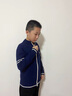 Bejirog男童开衫毛衣2025春装儿童衣服男外套新款拉链毛线10岁针织衫外穿 藏青色(不加绒) 150 cm 实拍图