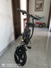 凤凰（Phoenix）电动自行车折叠电动车锂电池小型代驾车男女式成人电助力车 小飞侠 黑色/铝合金/48V可提电池 6AH电动续航18km 实拍图