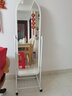 启励穿衣镜全身试衣镜落地可移动卧室挂墙镜子显瘦服装店家用梳妆镜 有支架38*150白色 高清 实拍图