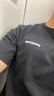 巴塔哥尼亚（Patagonia）男女情侣通勤短袖夏季P-6 Logo混纺棉休闲潮流户外透气T恤 38504 BLK黑色 M 实拍图