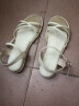 ZHR女鞋夏季波西米亚气质凉鞋时尚细带轻便坡跟女鞋 BL138 米色 39 晒单实拍图