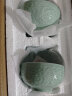 苏氏陶瓷（SUSHI CERAMICS）青瓷釉陶瓷碗花开富贵米饭碗汤碗6件套装餐具 实拍图