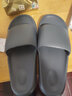 惠夫人拖鞋男室内夏季防滑软底洗澡家用情侣平跟女士家居家浴室凉拖鞋 【简约/轻】深蓝 44-45 （适合43-44码穿） 实拍图