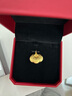 周大福儿童宝宝百福长命锁黄金吊坠(工费160)约4.2g EOF98 实拍图