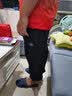 佐优品裤子男秋冬季宽松潮牌休闲裤训练裤阔腿哈伦束脚运动卫裤 黑色 3XL 实拍图