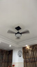 佑家餐厅桐木风扇灯新中式客厅吊扇灯北欧简约卧室电扇灯 52寸桐木三叶 60w全光谱 变频仿古半哑 实拍图