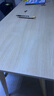 众淘实木腿电脑桌台式双人书桌学习桌办公桌工作台桌椅套装长条桌子 【进口橡木腿】木色140*50cm 实拍图