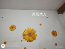 墙纸自粘3d立体墙贴卧室床头背景墙装饰温馨玫瑰花贴纸墙壁贴画 黄菊 大 实拍图