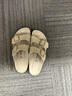 Devo Life的沃软木拖鞋男女同款情侣绒面夏季勃肯鞋一字凉鞋休闲拖鞋2618 浅卡其反绒牛皮 38 （建议拍小一码） 实拍图