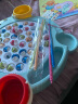 贝恩施儿童钓鱼玩具磁性电动音乐旋转2-3-6岁男女孩捞鱼玩具218A蓝色 晒单实拍图