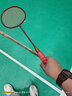 尤迪曼红色羽毛球拍全碳素超轻碳纤维单拍训练球拍1支装 超轻6U纯红色(可承受24磅) 实拍图