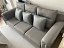简昕科技布沙发客厅小户型现代简约 三人位奶油风高靠背布艺沙发8045 实拍图