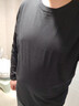 欧郎格 长袖t恤男【纯棉体恤三件装】青年圆领纯棉T恤男生大码男装秋衣 黑+铁灰+卡其 6XL 建议205-230斤 实拍图