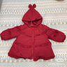 戴维贝拉（DAVE＆BELLA）白鸭绒儿童羽绒服保暖女童上衣冬装圣诞加厚小童外套宝宝衣服 浆果红【现货】 80 cm（建议身高73-80cm） 实拍图