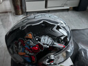 LS2摩托车头盔男女全盔四季赛车防雾3C跑盔卡丁车四季安全帽FF358 黑红蓝疯狂(赠防雾贴+头套) XL(建议57-58头围） 实拍图