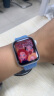 Apple/苹果 Watch SE 2023款智能手表GPS款40毫米银色铝金属表壳风暴蓝色运动型表带S/M MRE13CH/A 实拍图