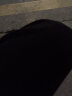 迪赛尼斯（DESIGNICE）冬季新款高腰黑色米白时尚宽松直筒坑条拖地裤女 黑色 L 实拍图